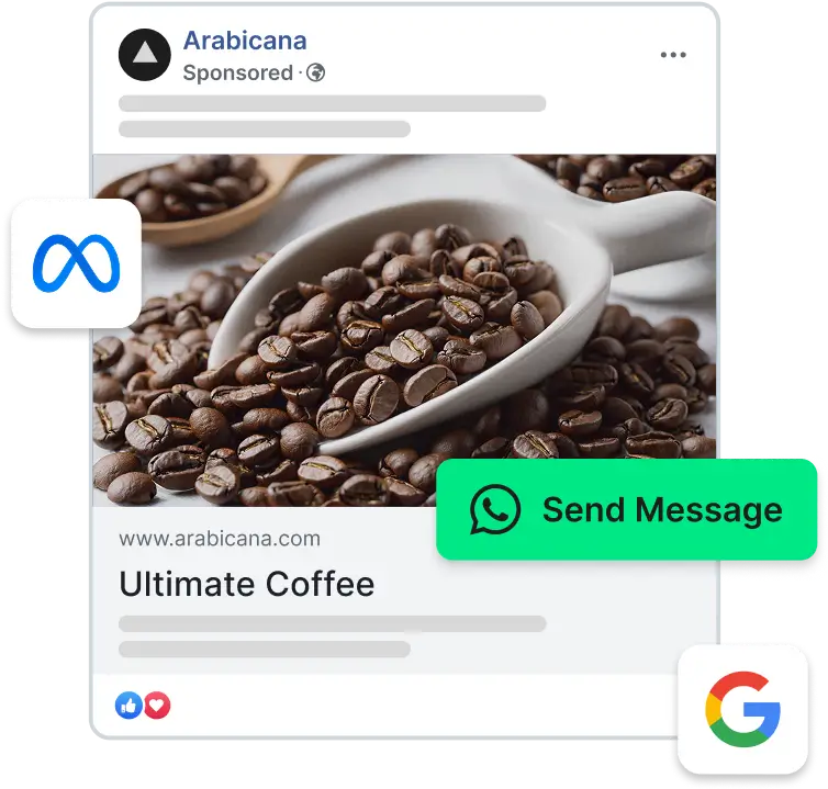 Wati click-to-WhatsApp campaign and growth creative from the official Wati website.