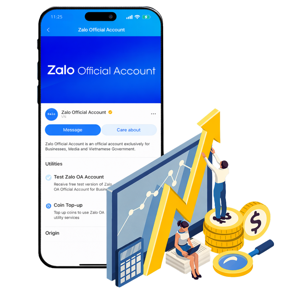 Zalo Official Account OA excellence dashboard