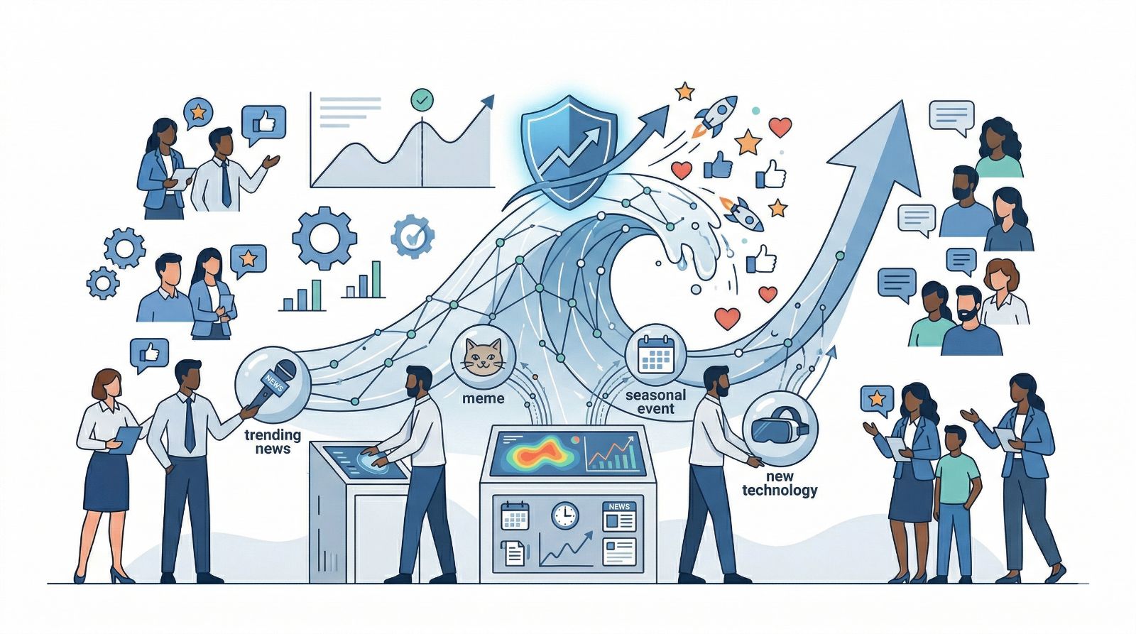 Khung chiến lược trend-jacking và marketing thời gian thực 2026 - ChatbotX