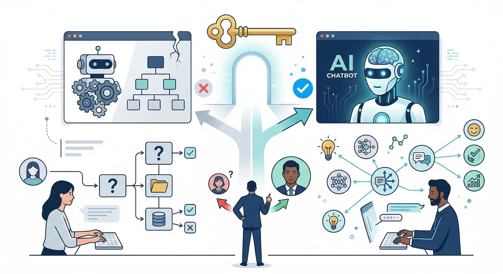 2. AI Chatbot vs. Rule-Based Chatbot: The Decision That Defines Your Results