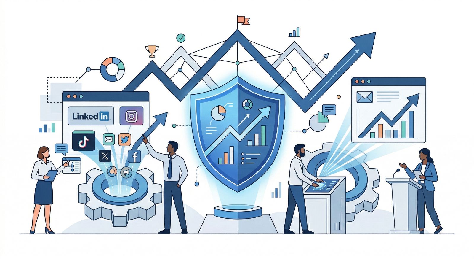 Khung chiến lược phối hợp đa kênh mạng xã hội 2026 - ChatbotX