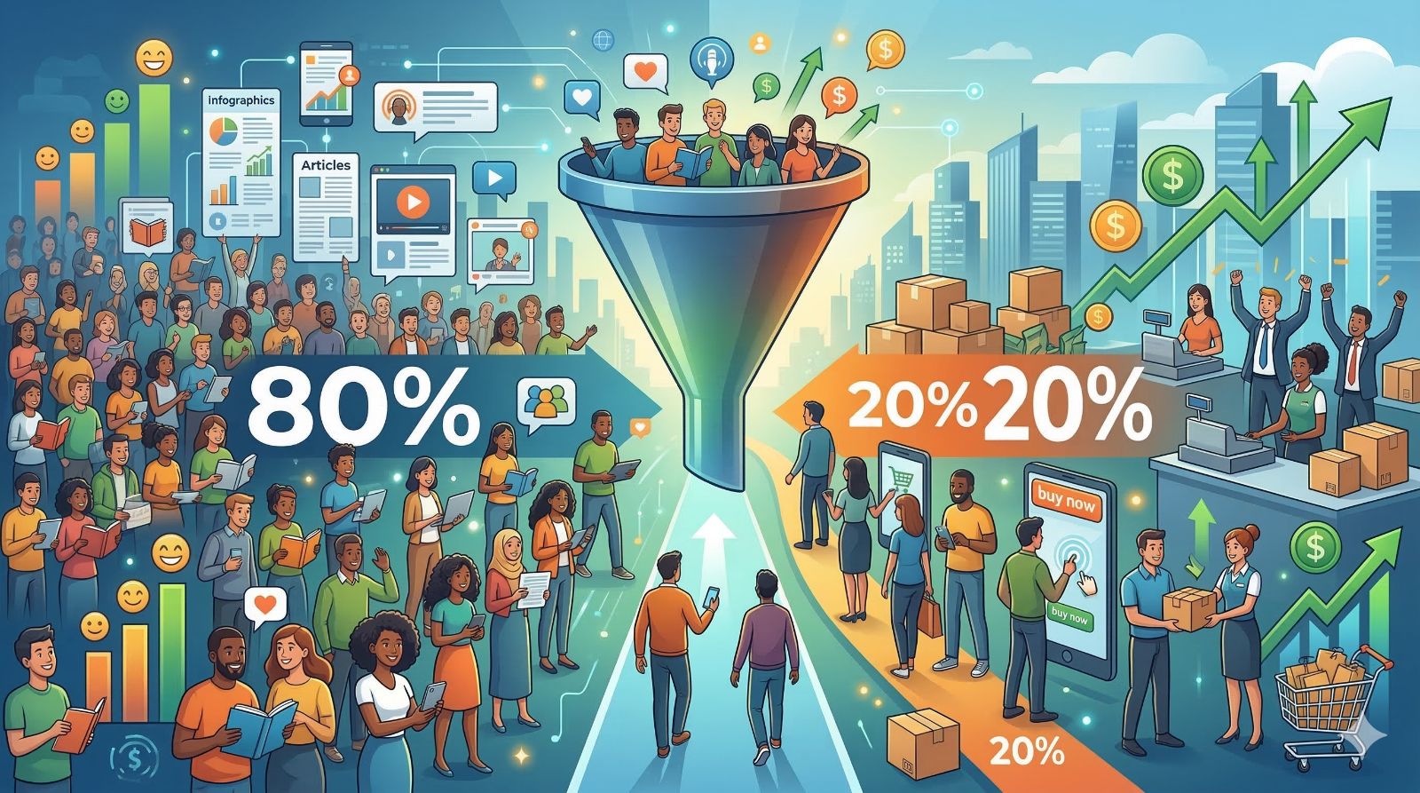 The 80/20 Rule: The Content Mix That Builds Audiences and Drives Sales