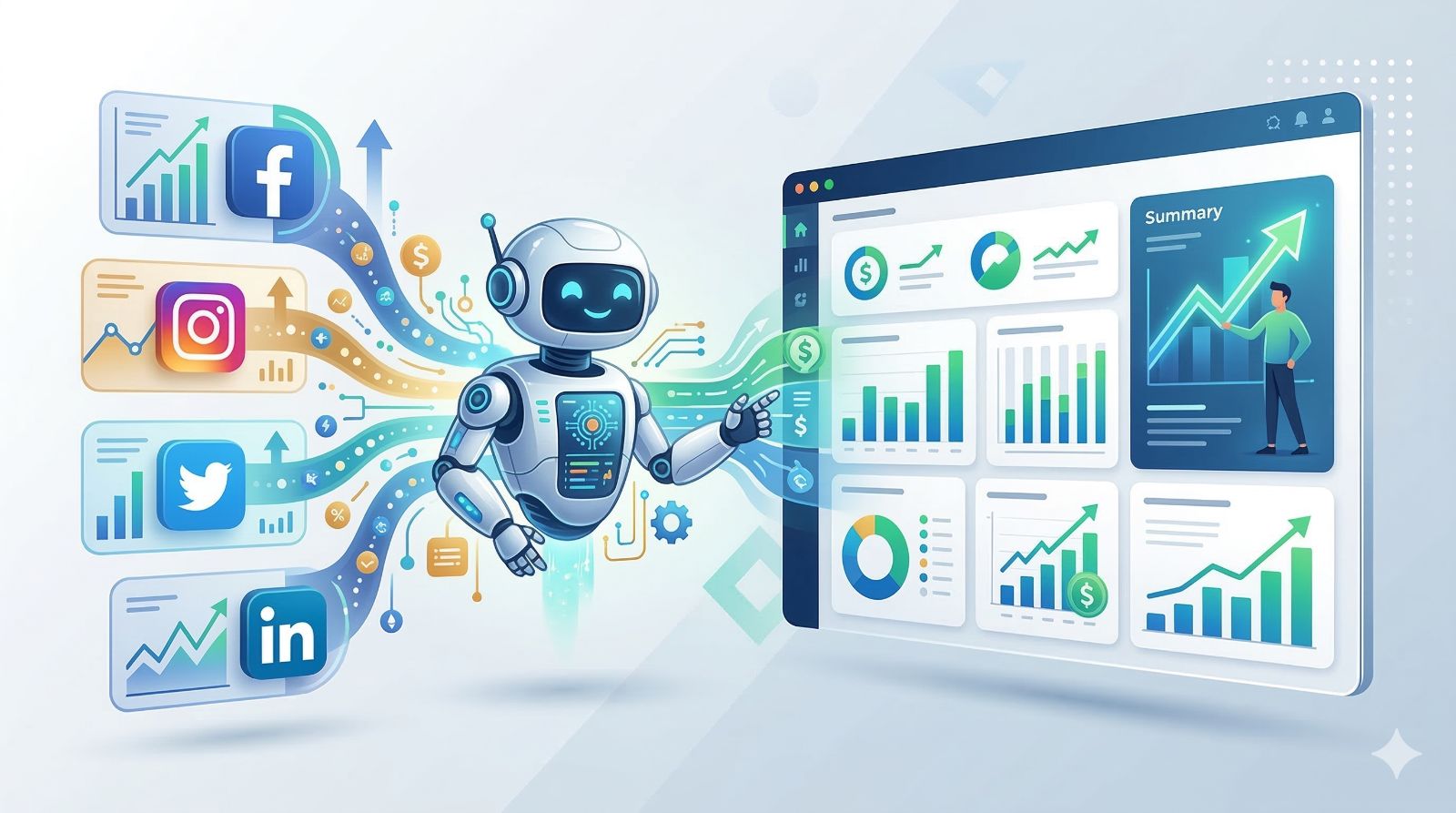 6. Automate Your Social Media ROI Dashboard With ChatbotX