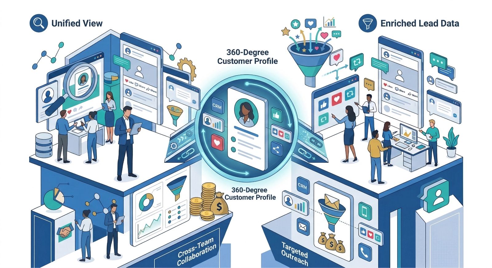 The Four Core Benefits of CRM Social Media Integration