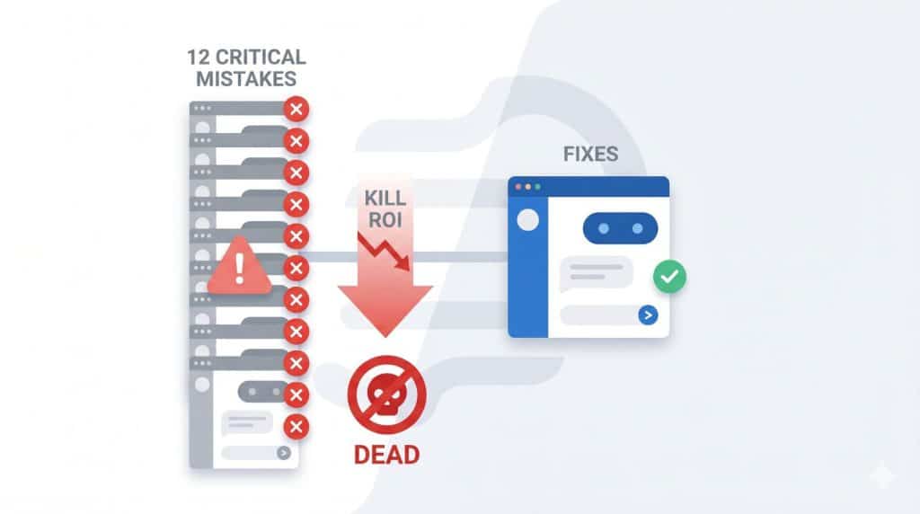 12 Critical Chatbot Mistakes That Kill ROI (And How to Fix Them in 2026)