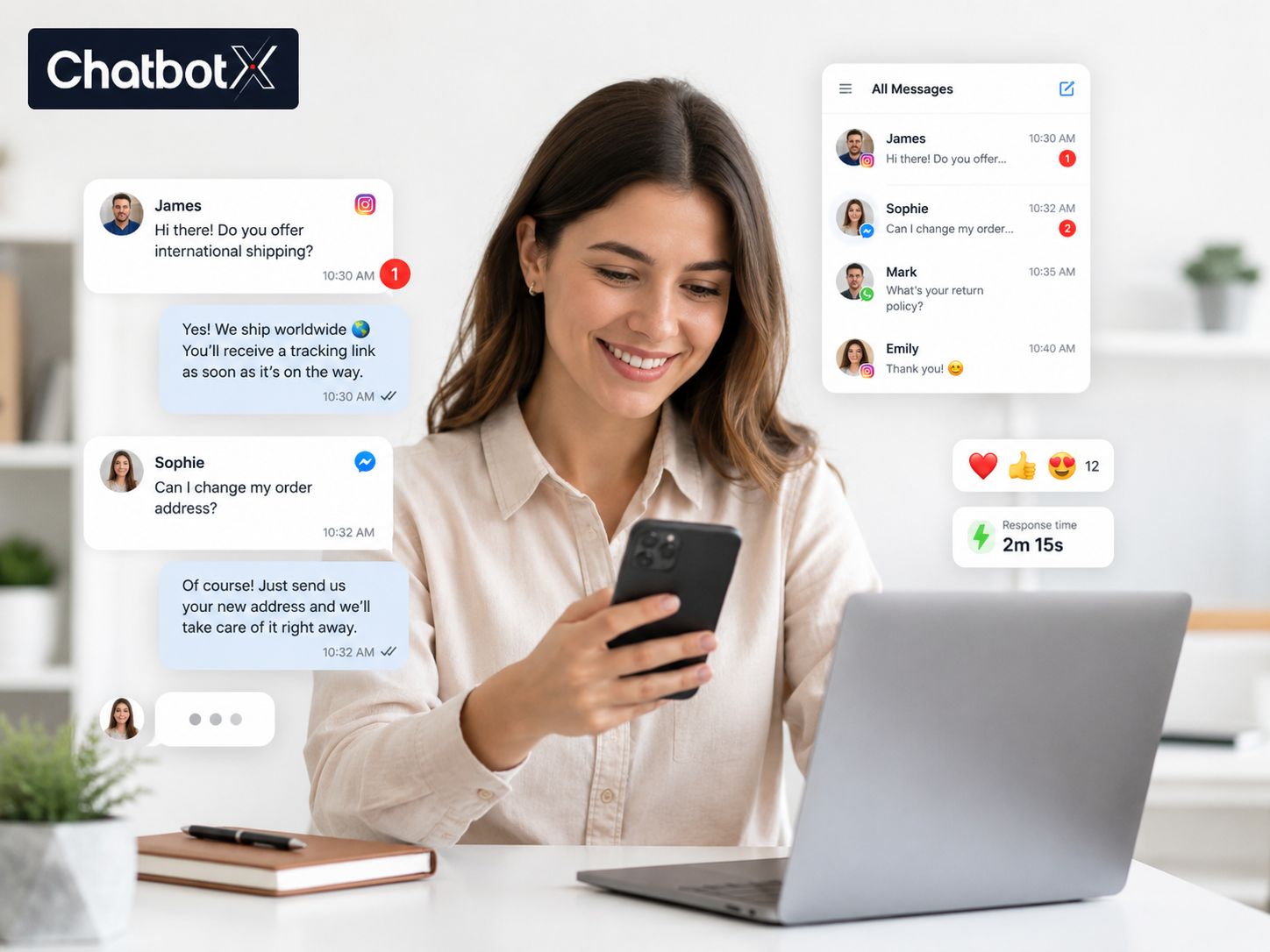 Automating Instagram DMs with ChatbotX platform