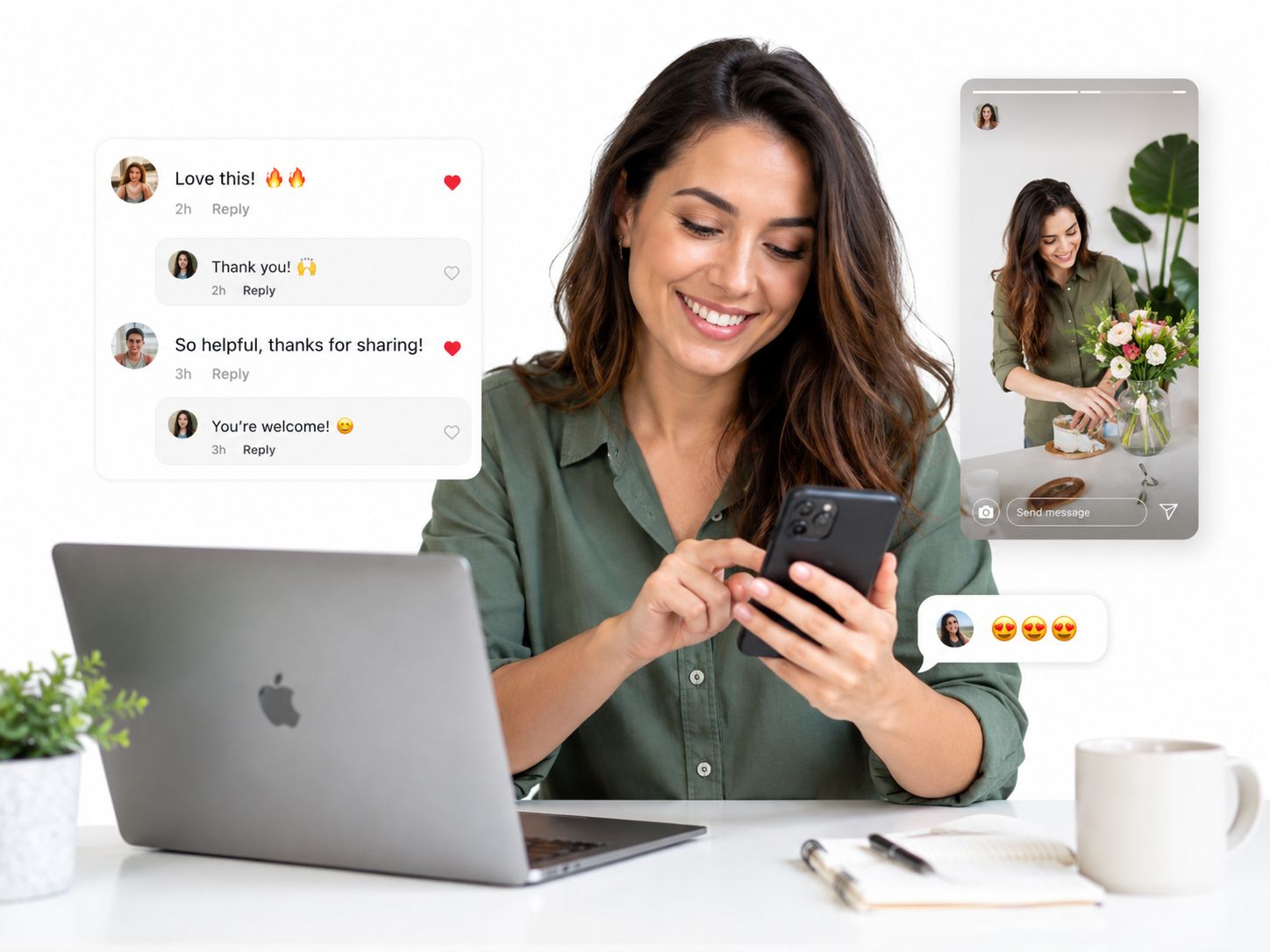 Engaging with followers in Instagram comments section