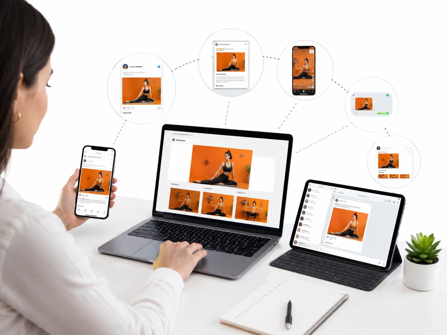 Cross-promoting Instagram account on other social media channels