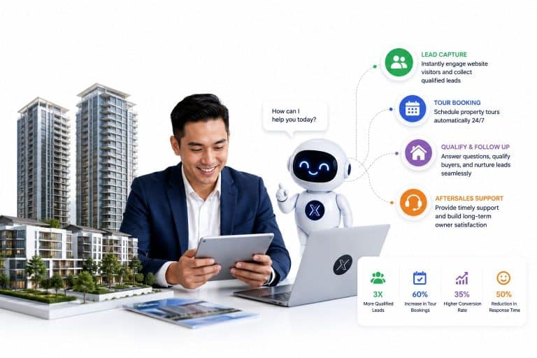 AI Chatbot for Property Developers: The 2026 Guide to Automating Leads, Tours, and Aftersales