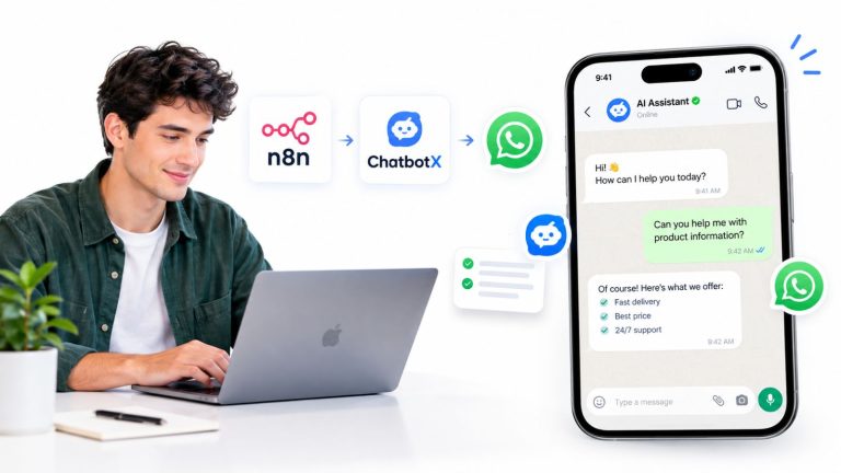 How to Build an AI Agent on WhatsApp Using n8n and ChatbotX (Step-by-Step)
