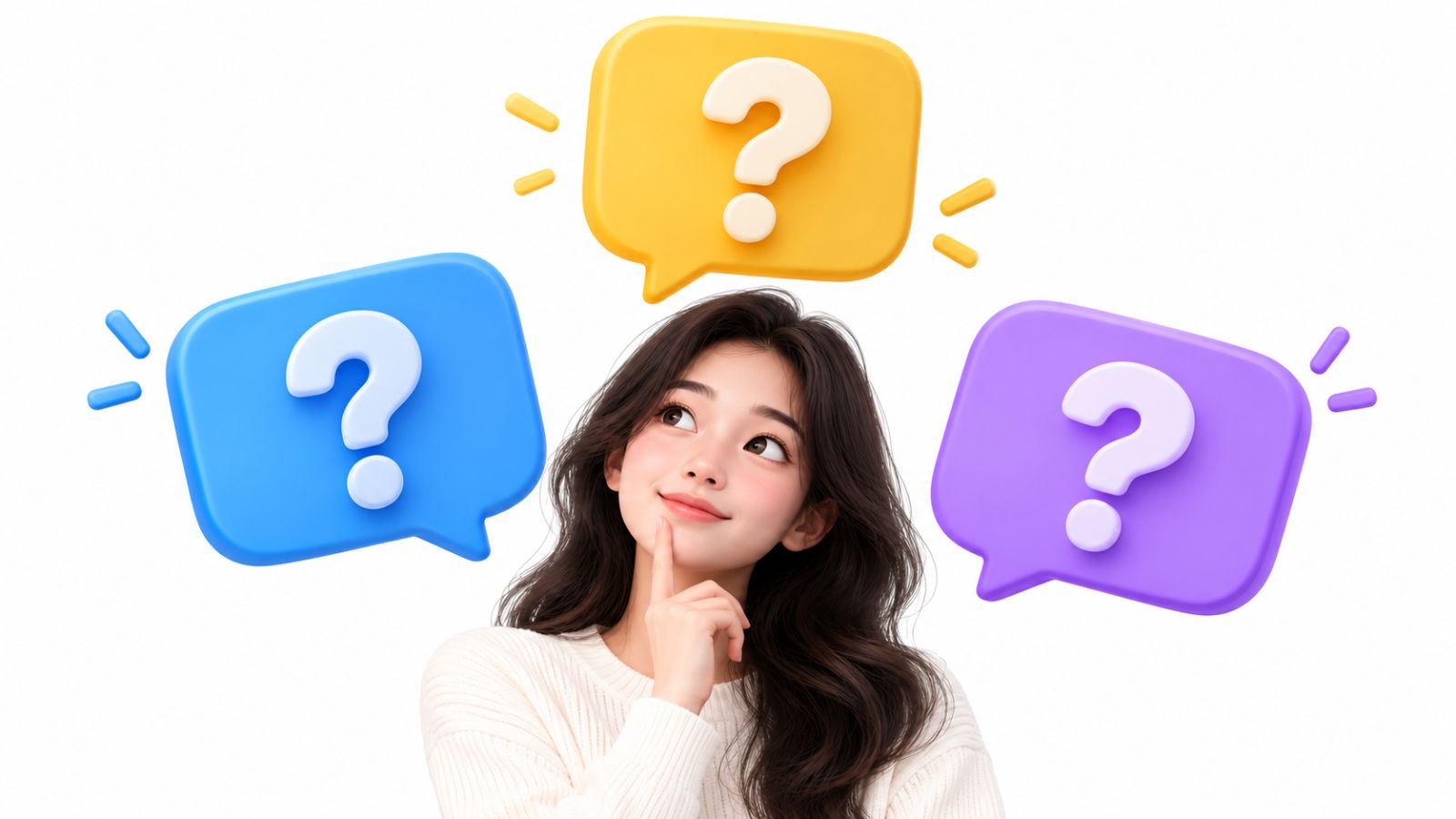 The three question types